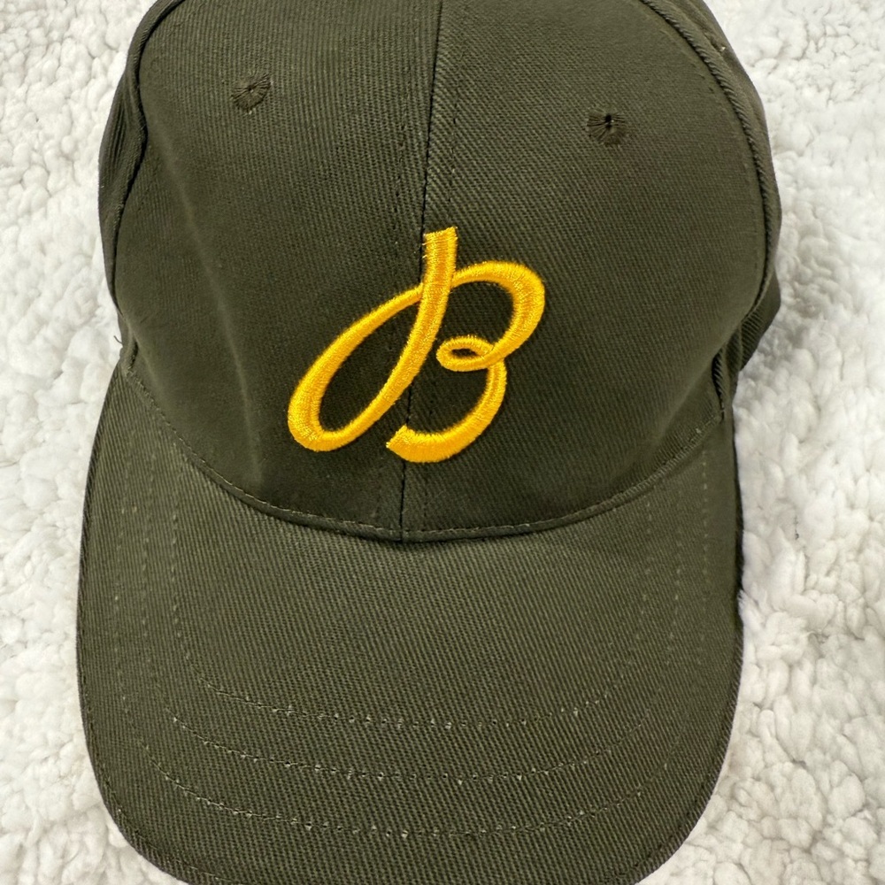 Breitling Olive Cap With Yellow Embroidery